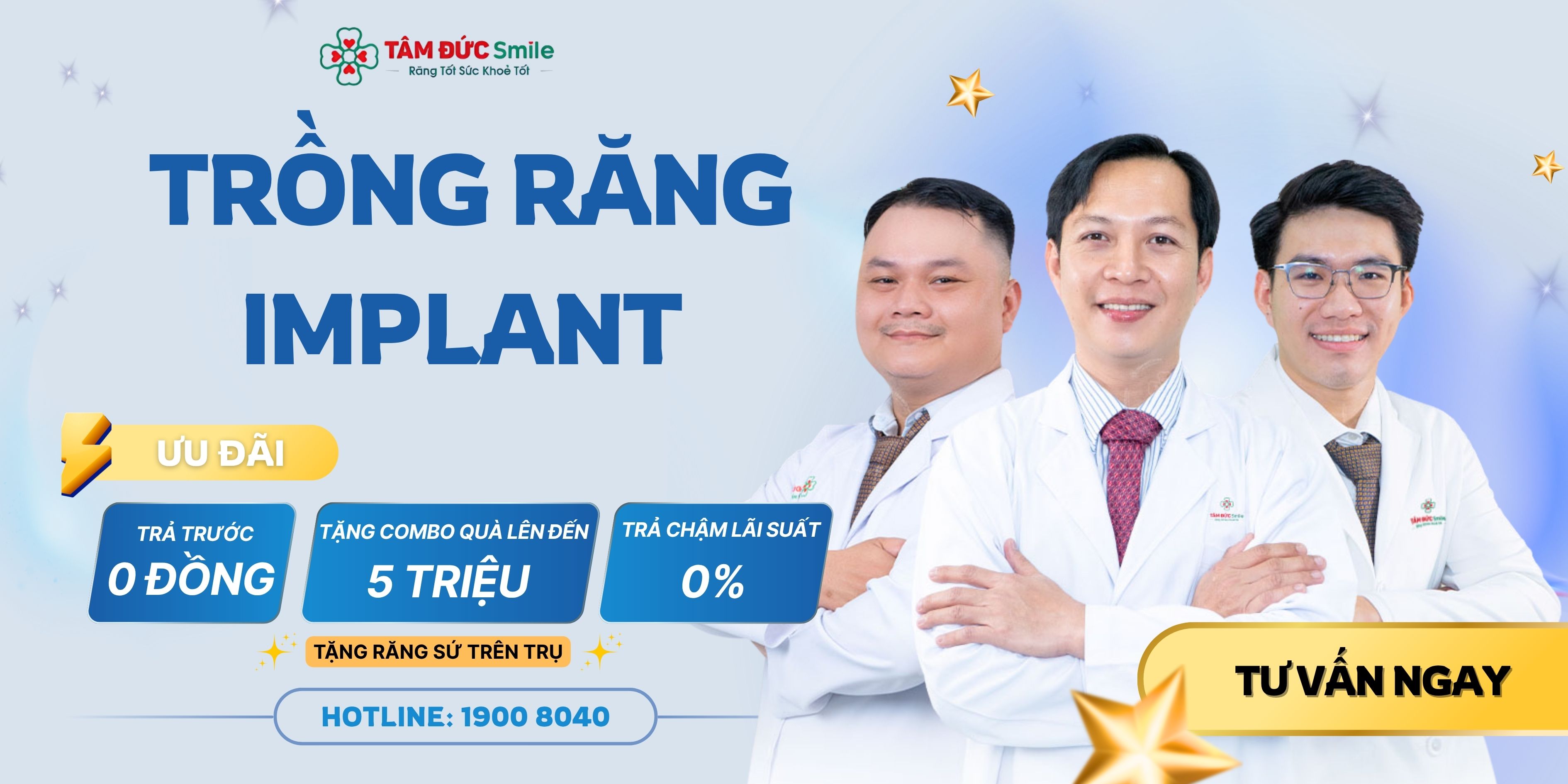 TRỒNG RĂNG IMPLANT UY TÍN, ĂN NHAI TỰ NHIÊN, KHÔNG LO CHI PHÍ