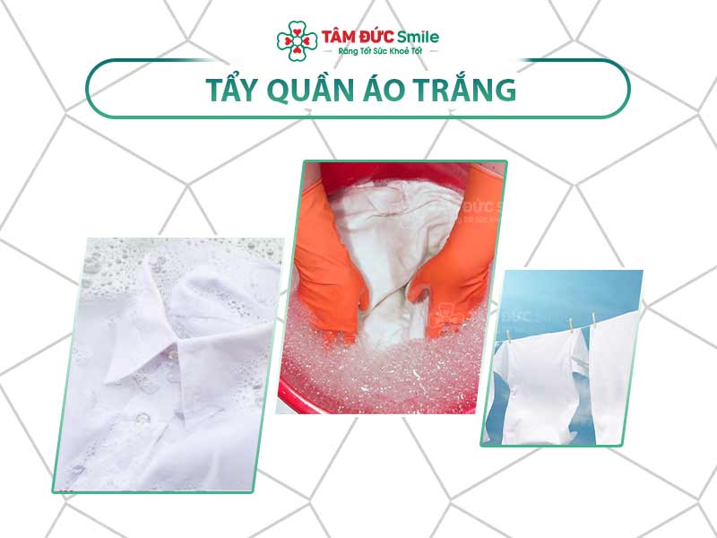 Cách tẩy áo trắng bị ố vàng, ngả màu bằng chanh, baking soda và oxy già